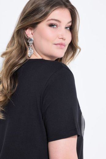 Plus size veliki brojevi Majica kratkih rukava V ovratnika za punije