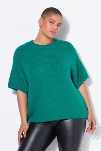 Plus size veliki brojevi Pulover polu rukava okruglog ovratnika za punije