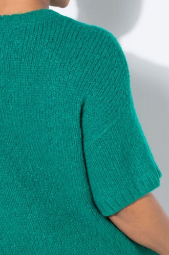Plus size veliki brojevi Pulover polu rukava okruglog ovratnika za punije