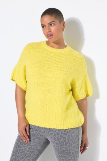Plus size veliki brojevi Pulover polu rukava okruglog ovratnika za punije