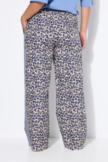 Plus size veliki brojevi Hlače širokih nogavica s leopard uzorkom za punije