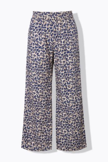 Plus size veliki brojevi Hlače širokih nogavica s leopard uzorkom za punije