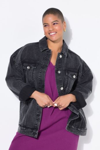 Plus size veliki brojevi Jakna od trapera za punije