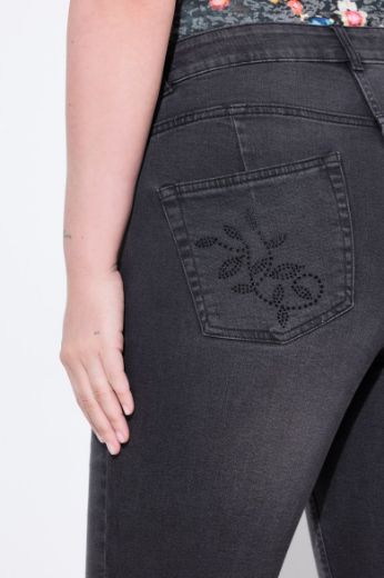 Plus size veliki brojevi Traperice uskih nogavica za punije