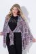 Veliki brojevi Bluza bolero na vezanje s prednje strane moda za punije