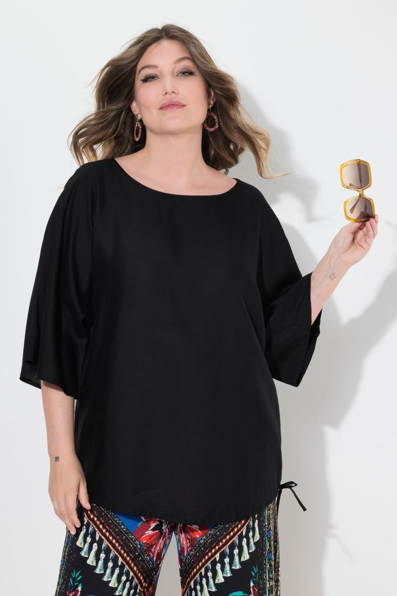 Plus size veliki brojevi Bluza 3/4 rukava šireg kroja za punije