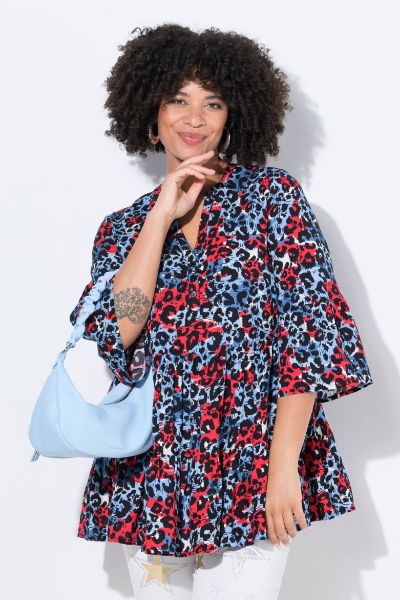 Veliki brojevi Bluza 3/4 rukava A kroja moda za punije