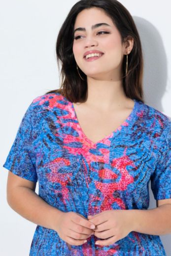Plus size veliki brojevi Majica kratkih rukava A kroja za punije