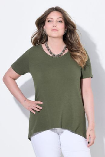 Plus size veliki brojevi Majica kratkih rukava A kroja za punije