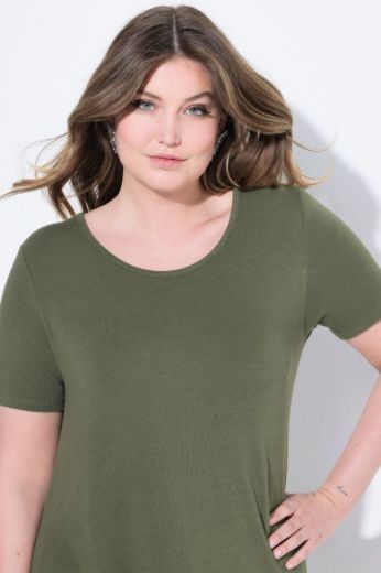 Plus size veliki brojevi Majica kratkih rukava A kroja za punije