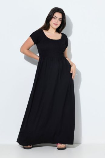 Plus size veliki brojevi Haljina maxi kratkih rukava za punije