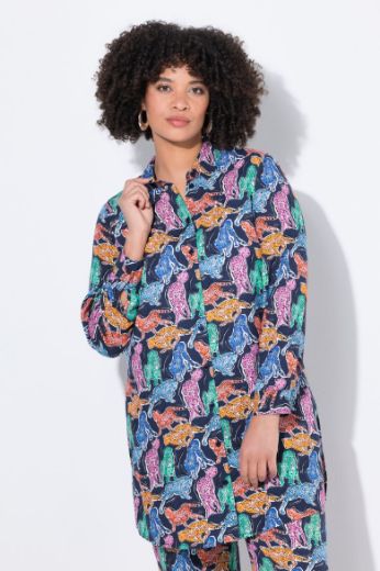 Plus size veliki brojevi Bluza dugih rukava dužeg kroja za punije