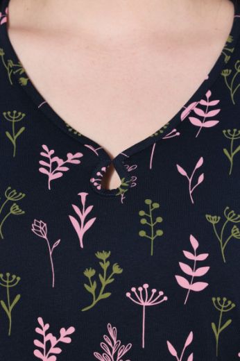Plus size veliki brojevi Spavaćica kratkih rukava V ovratnika za punije