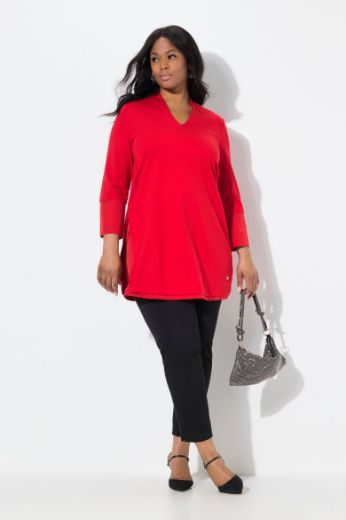 Plus size veliki brojevi Majica 3/4 rukava dužeg kroja za punije