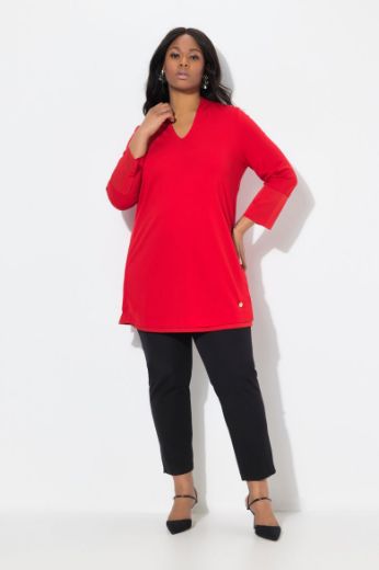 Plus size veliki brojevi Majica 3/4 rukava dužeg kroja za punije