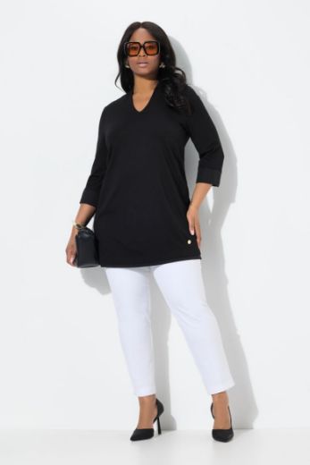 Plus size veliki brojevi Majica 3/4 rukava dužeg kroja za punije
