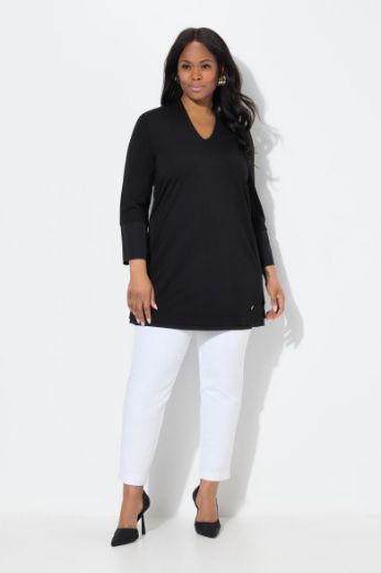 Plus size veliki brojevi Majica 3/4 rukava dužeg kroja za punije