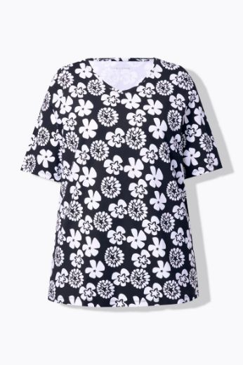 Plus size veliki brojevi Majica kratkih rukava V ovratnika za punije