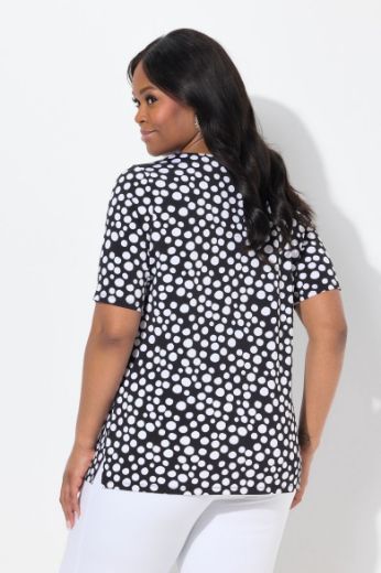 Plus size veliki brojevi Majica kratkih rukava V ovratnika za punije
