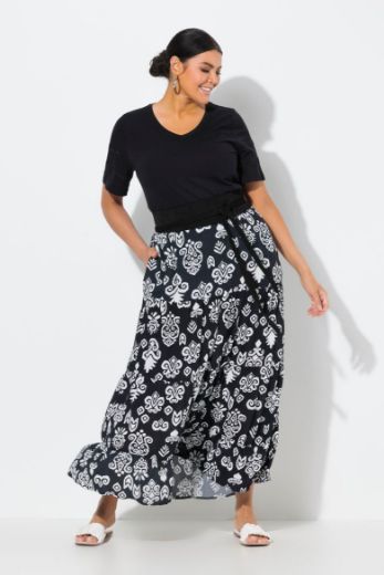 Plus size veliki brojevi Suknja na volane A kroja za punije