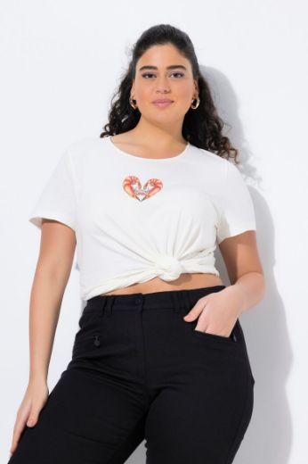 Plus size veliki brojevi Majica kratkih rukava okruglog ovratnika za punije