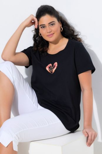 Plus size veliki brojevi Majica kratkih rukava okruglog ovratnika za punije