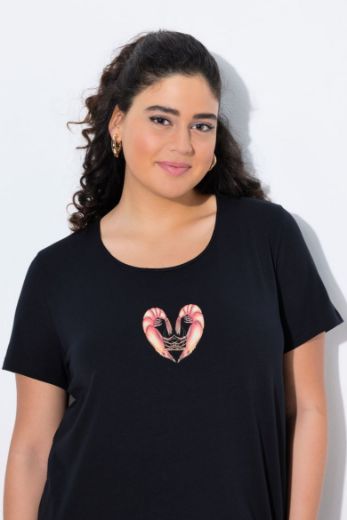 Plus size veliki brojevi Majica kratkih rukava okruglog ovratnika za punije