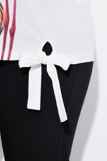 Plus size veliki brojevi Majica kratkih rukava okruglog ovratnika za punije