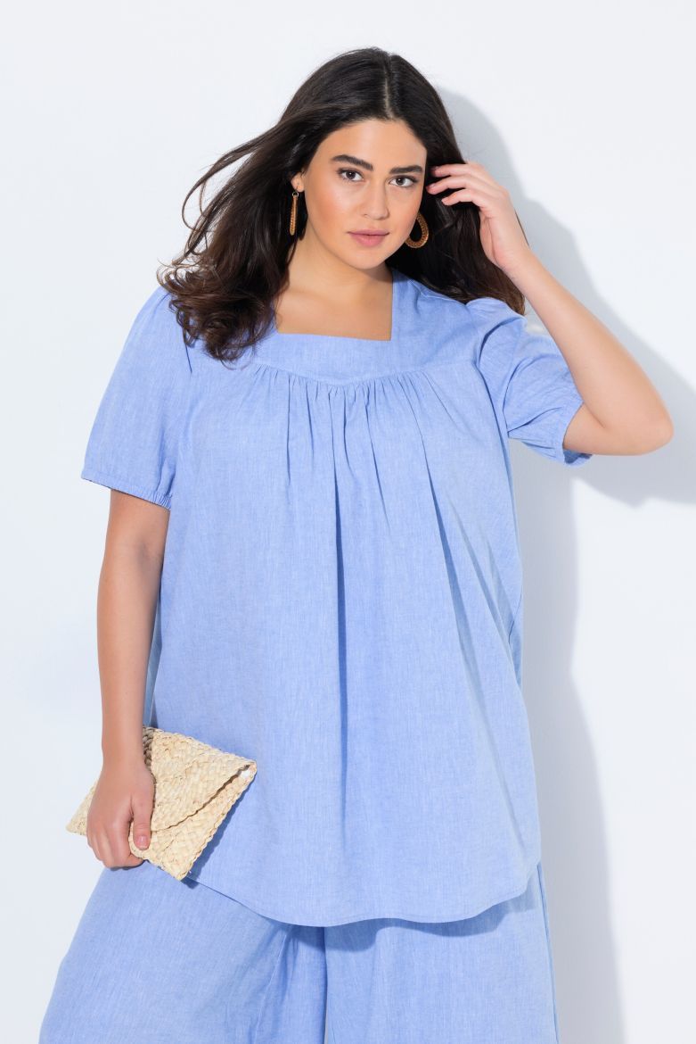 Plus size veliki brojevi Tunika kratkih rukava za punije