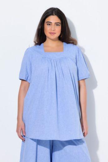 Plus size veliki brojevi Tunika kratkih rukava za punije