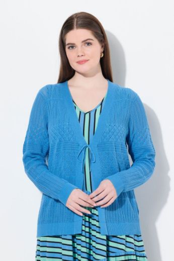 Plus size veliki brojevi Kardigan dugih rukava V ovratnika za punije