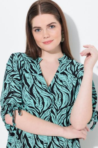 Plus size veliki brojevi Tunika kratkih rukava dužeg kroja za punije