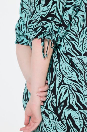 Plus size veliki brojevi Tunika kratkih rukava dužeg kroja za punije