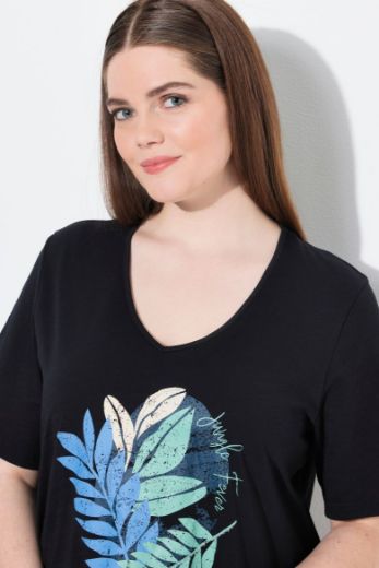 Plus size veliki brojevi Majica kratkih rukava V ovratnika za punije