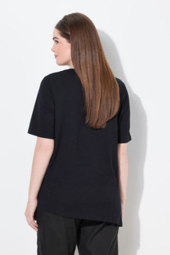 Plus size veliki brojevi Majica kratkih rukava V ovratnika za punije
