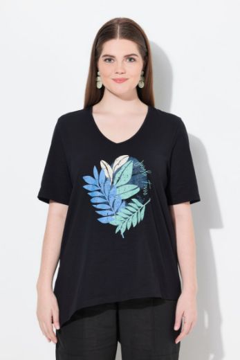 Plus size veliki brojevi Majica kratkih rukava V ovratnika za punije