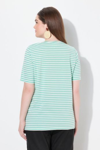 Plus size veliki brojevi Majica kratkih rukava V ovratnika za punije
