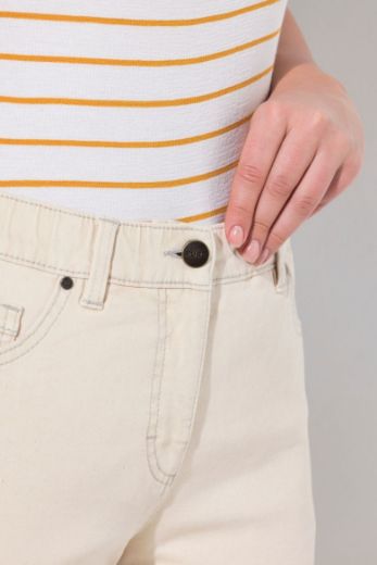 Plus size veliki brojevi Traperice širokih skraćenih nogavica za punije