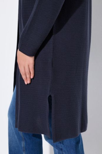 Plus size veliki brojevi Kardigan dugih rukava dužeg kroja za punije