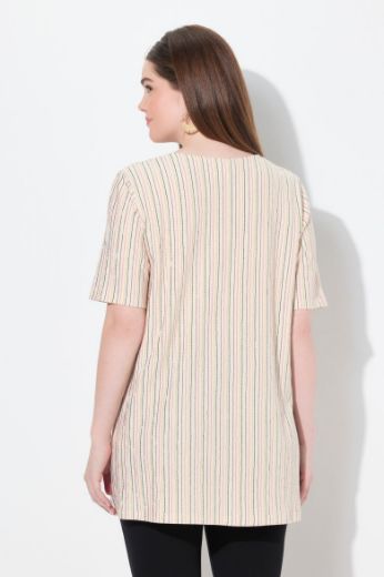 Plus size veliki brojevi Majica kratkih rukava V ovratnika za punije