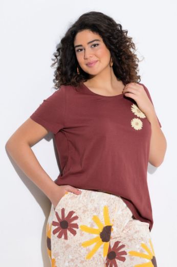 Plus size veliki brojevi Majica kratkih rukava okruglog ovratnika za punije