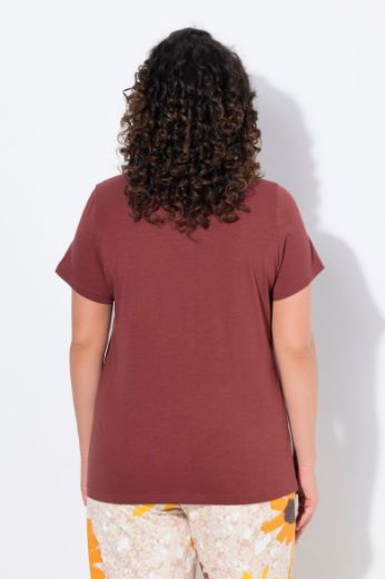 Plus size veliki brojevi Majica kratkih rukava okruglog ovratnika za punije