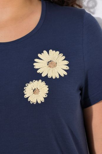 Plus size veliki brojevi Majica kratkih rukava okruglog ovratnika za punije