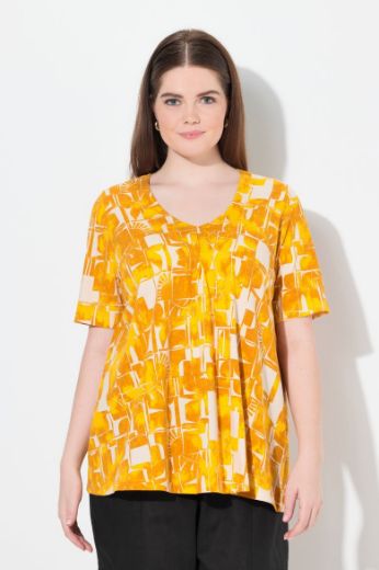 Plus size veliki brojevi Majica kratkih rukava V ovratnika za punije