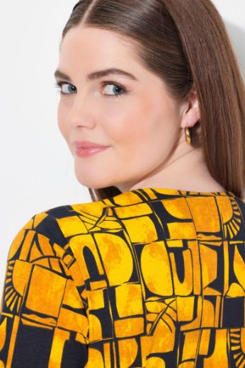 Plus size veliki brojevi Majica kratkih rukava V ovratnika za punije