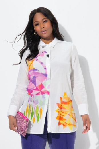 Plus size veliki brojevi Bluza dugih rukava A kroja za punije