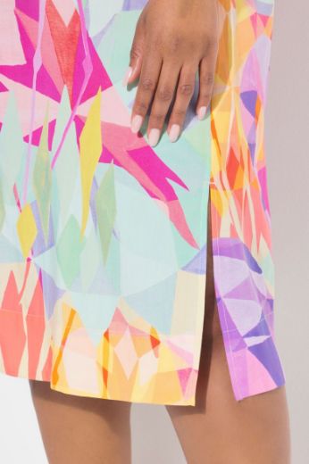 Plus size veliki brojevi Haljina midi 3/4 rukava za punije