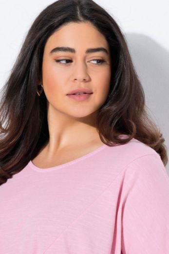 Plus size veliki brojevi Majica kratkih rukava na volane za punije