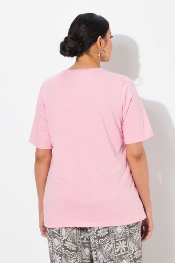 Plus size veliki brojevi Majica kratkih rukava okruglog ovratnika za punije