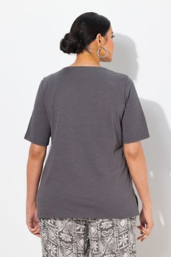 Plus size veliki brojevi Majica kratkih rukava okruglog ovratnika za punije